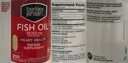 Label for Fish Oil 1200 mg