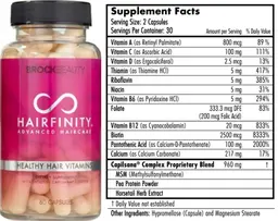 Label for Hairfinity
