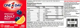 Label for VitaCraves Gummies