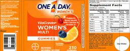 Label for VitaCraves Women's Multi Gummies