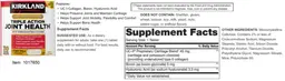 Label for Triple Action Joint Health