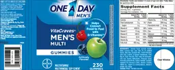 Label for VitaCraves Men's Multi Gummies