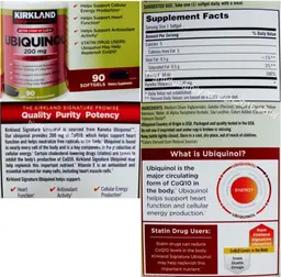 Label for Ubiquinol 200 mg