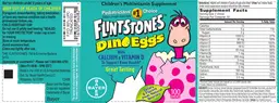 Label for Flintstones Dino Eggs