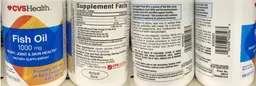 Label for Fish Oil 1000 mg