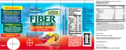 Label for Fiber Good Gummies plus Energy Support