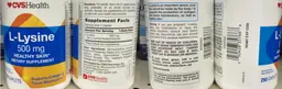Label for L-Lysine 500 mg