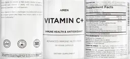 Label for Vitamin C+