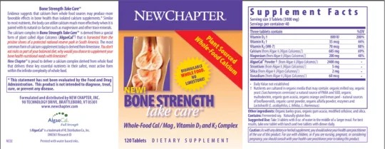 Label for Bone Strength Take Care