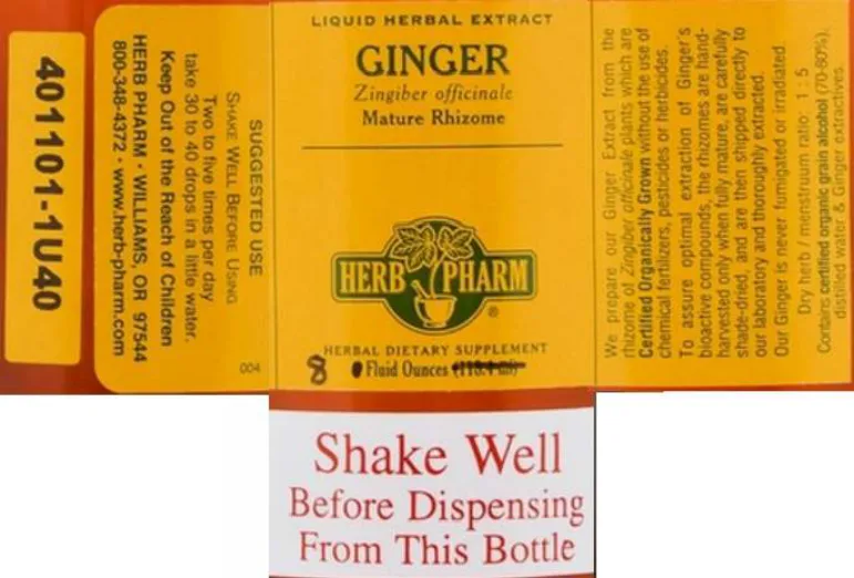 Label for Ginger