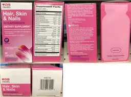 Label for Hair, Skin & Nails