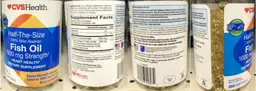 Label for Half-the-Size Fish Oil 1000 mg