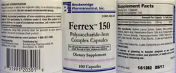 Label for Ferrex 150