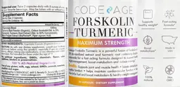 Label for Forskolin Turmeric
