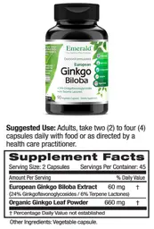 Label for Ginkgo Biloba