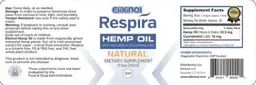 Label for Respira Hemp Oil Natural