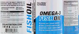 Label for Fish Oil 1250 mg