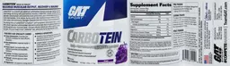 Label for Carbotein Grape