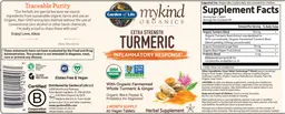 Label for Extra Strength Turmeric