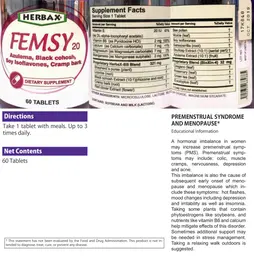 Label for Femsy 20