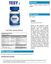 Label for Tesy 9