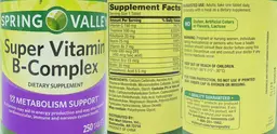 Label for Super Vitamin B-Complex