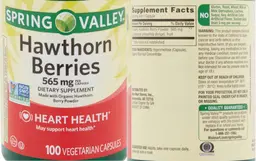 Label for Hawthorn Berries 565 mg
