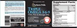 Label for Triple Omega 3-6-9