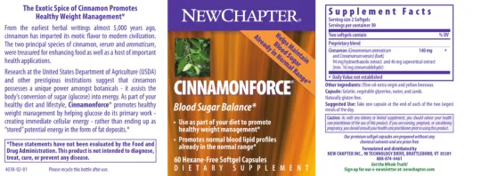 Label for Cinnamonforce