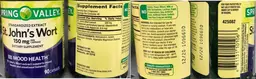 Label for St. John's Wort 150 mg