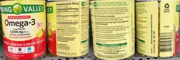 Label for Omega-3 from Fish Oil 1,040 mg Natural Lemon Flavor