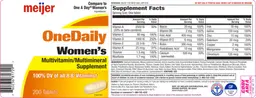 Label for OneDaily Women's