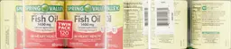 Label for Triple Strength Enteric Fish Oil 1400 mg