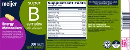 Label for Super B Complex with Vitamin C