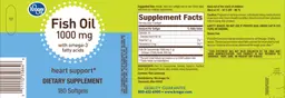 Label for Fish Oil 1000 mg