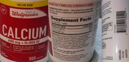 Label for Calcium 600 mg + D3 800 IU