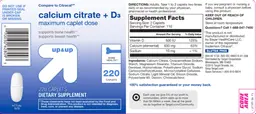 Label for Calcium Citrate + D3