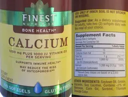 Label for Calcium