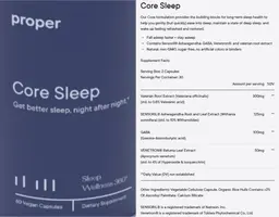 Label for Core Sleep