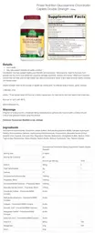 Label for Glucosamine Chondroitin Double Strength