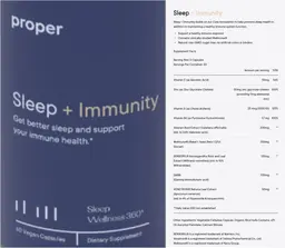 Label for Sleep + Immunity
