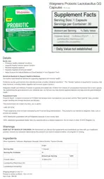 Label for Probiotic with Lactobacillus Rhamnosus GG