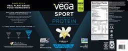 Label for Premium Protein Vanilla Flavored
