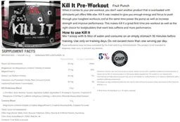 Label for Kill It Fruit Punch