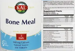Label for Bone Meal