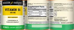 Label for Vitamin B1 100 mg
