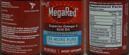 Label for Superior Omega-3 Krill Oil Extra Strength 500 mg