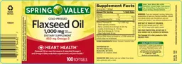 Cold-Pressed Flaxseed Oil 1,000 mg