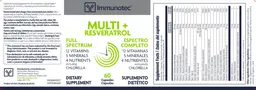 Label for Multi + Resveratrol