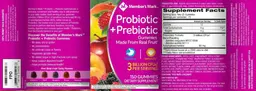 Label for Probiotic + Prebiotic Gummies